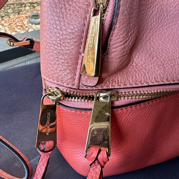 Michael Kors Leather Zip Backpack - Picture 3 of 8